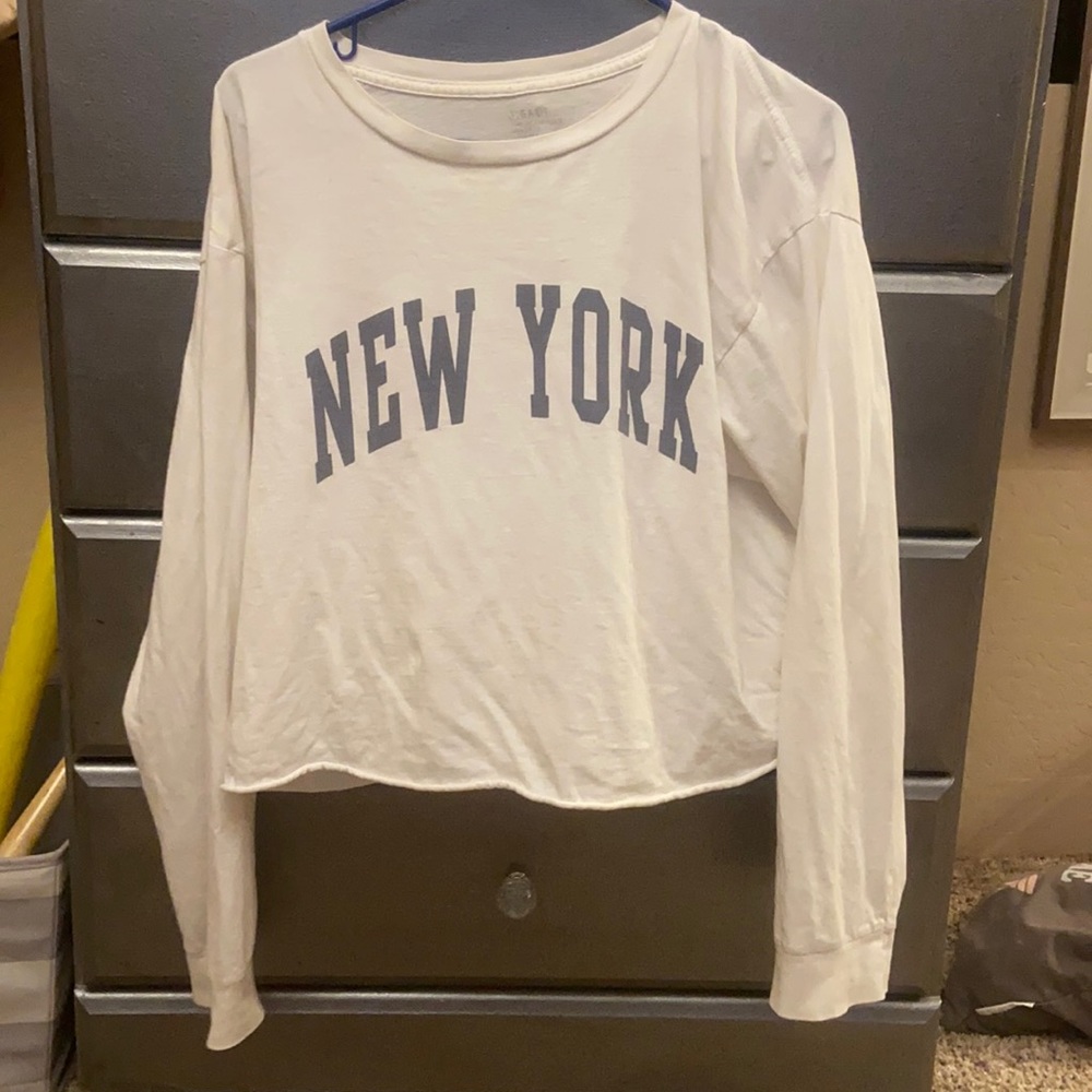 John Galt New York Cropped Long Sleeve
